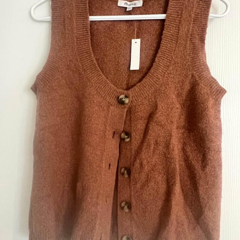Madewell Kneale Button-Front Sweater Vest